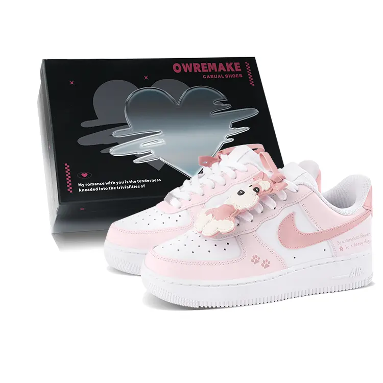Nike Air Force 1 Wear resistant And Lightweight Low top Skateboard Shoes Women's