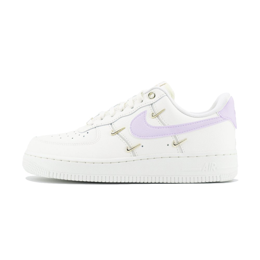 Nike Air Force 1 Slip Resistant, Abrasion Resistant, Lightweight Low Top Skateboard Shoes Women's White Purple