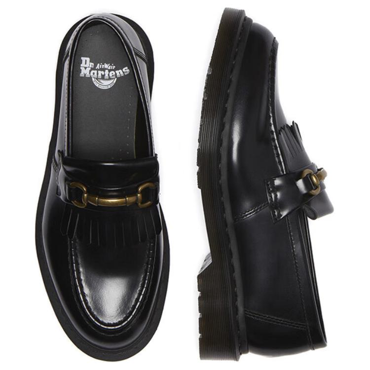 Dr. Martens Adrian Snaffle Smooth Leather Tassel Loafer Black купить в интернет-магазине Yoocart с быстрой доставкой по России.