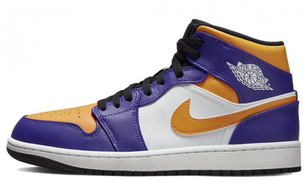 Air Jordan 1 Mid 'Lakers Purple'