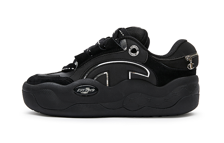Champion CloudNine V1 Cloud Cotton Shoes Low-Top Skateboard Shoes Men's Black