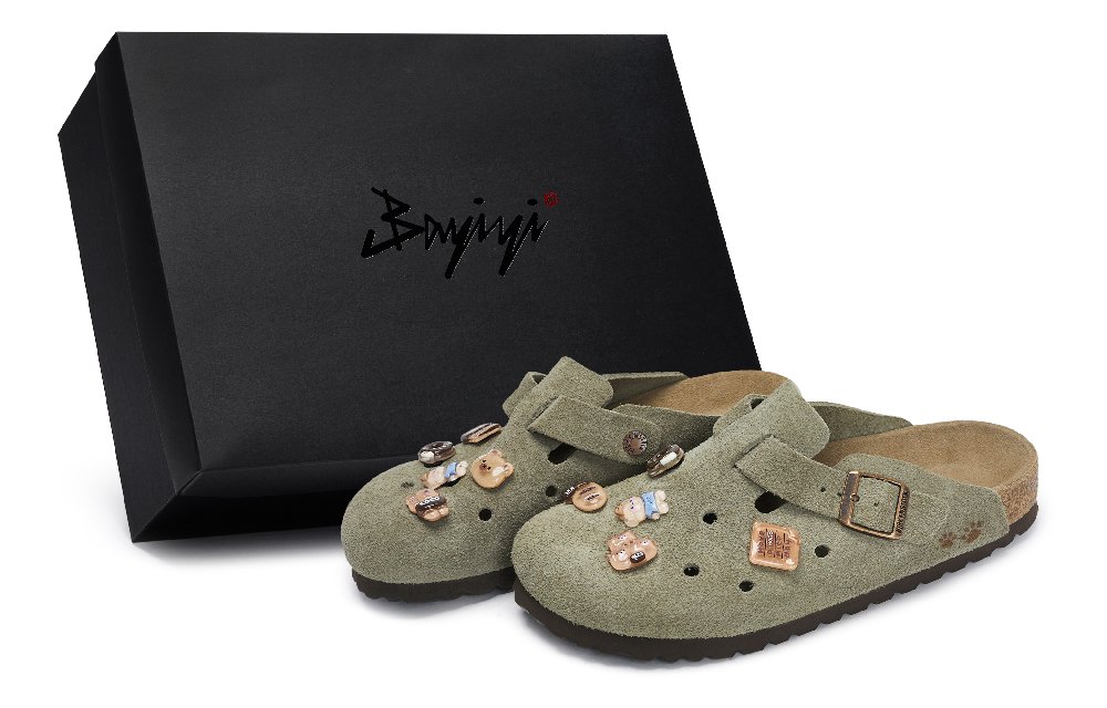 Birkenstock Boston Soft Footbed Closed Toe Slippers Unisex Taupe
