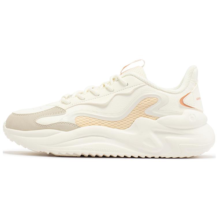 361° Cushioned Slip-Resistant Low-Top Casual Shoes Women's White Beige