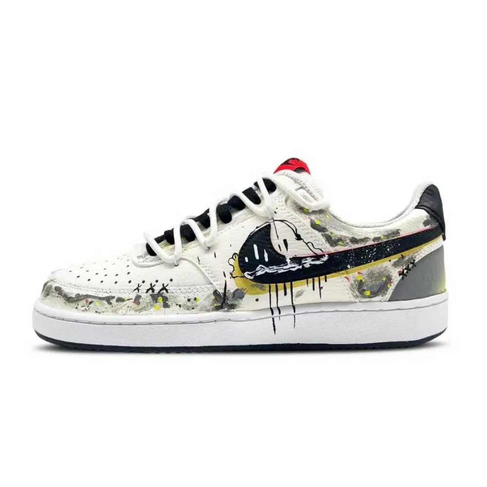 Nike Court Vision 1 Shadow Coverage Low top Skateboard Shoes Men's Gray White
