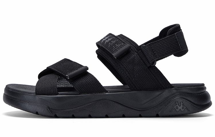 Kappa Jungle Lion Collection Beach Sandals Unisex Black