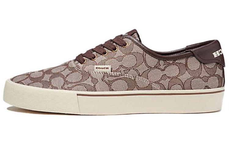 COACH Low Top Stylish Skateboarding Shoes Men's Brown