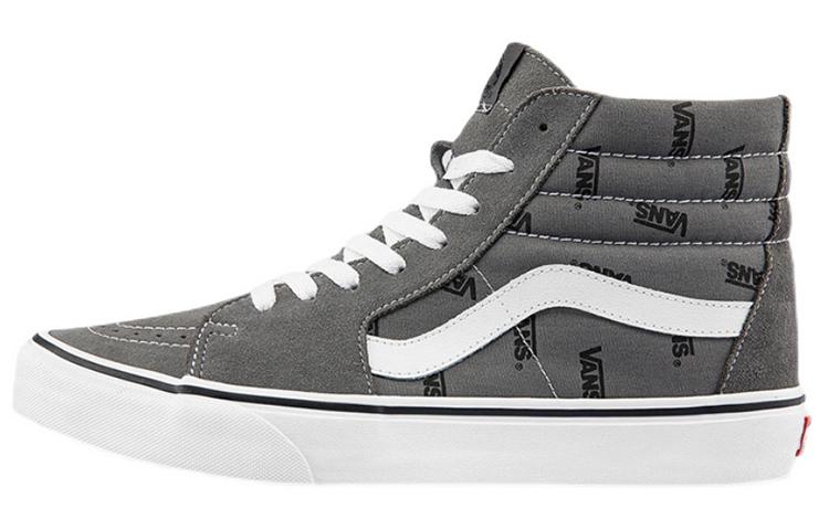 Vans Unisex SK8 High Top Sneakers Grey Gray