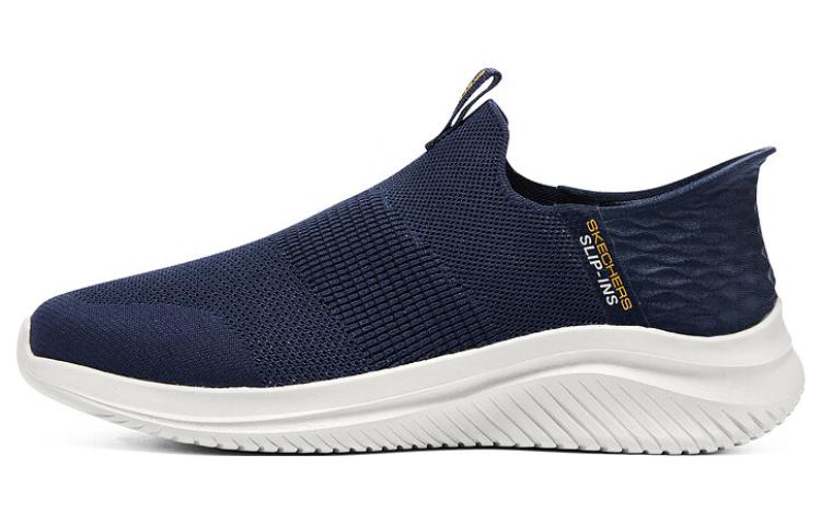 Skechers Hands Free Slip-Ins Cushioned Wear-Resistant Breathable Lightweight Low-Top Casual Shoes Men's Marine Blue