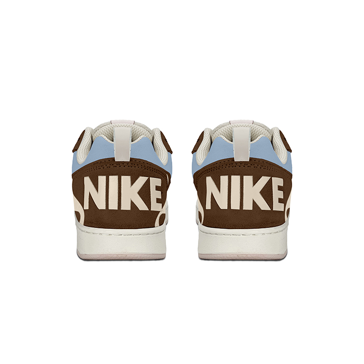 Nike Court Borough Slip-Resistant Cushioning Low-Top Skateboard Shoes Women's Beige Brown Blue купить в интернет-магазине Yoocart с быстрой доставкой по России.