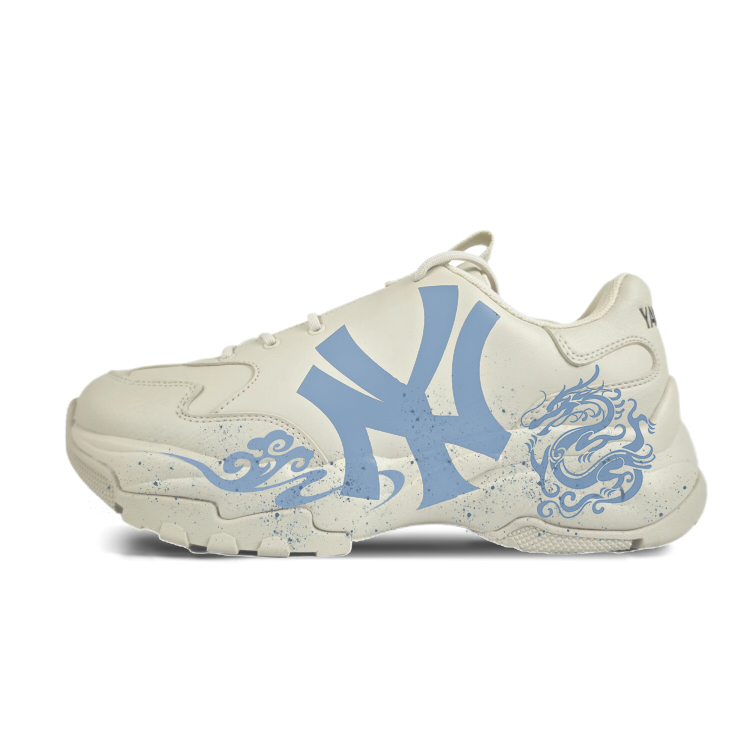 MLB Big Ball Chunky Low-Top Chunky Sneakers Unisex Ecru