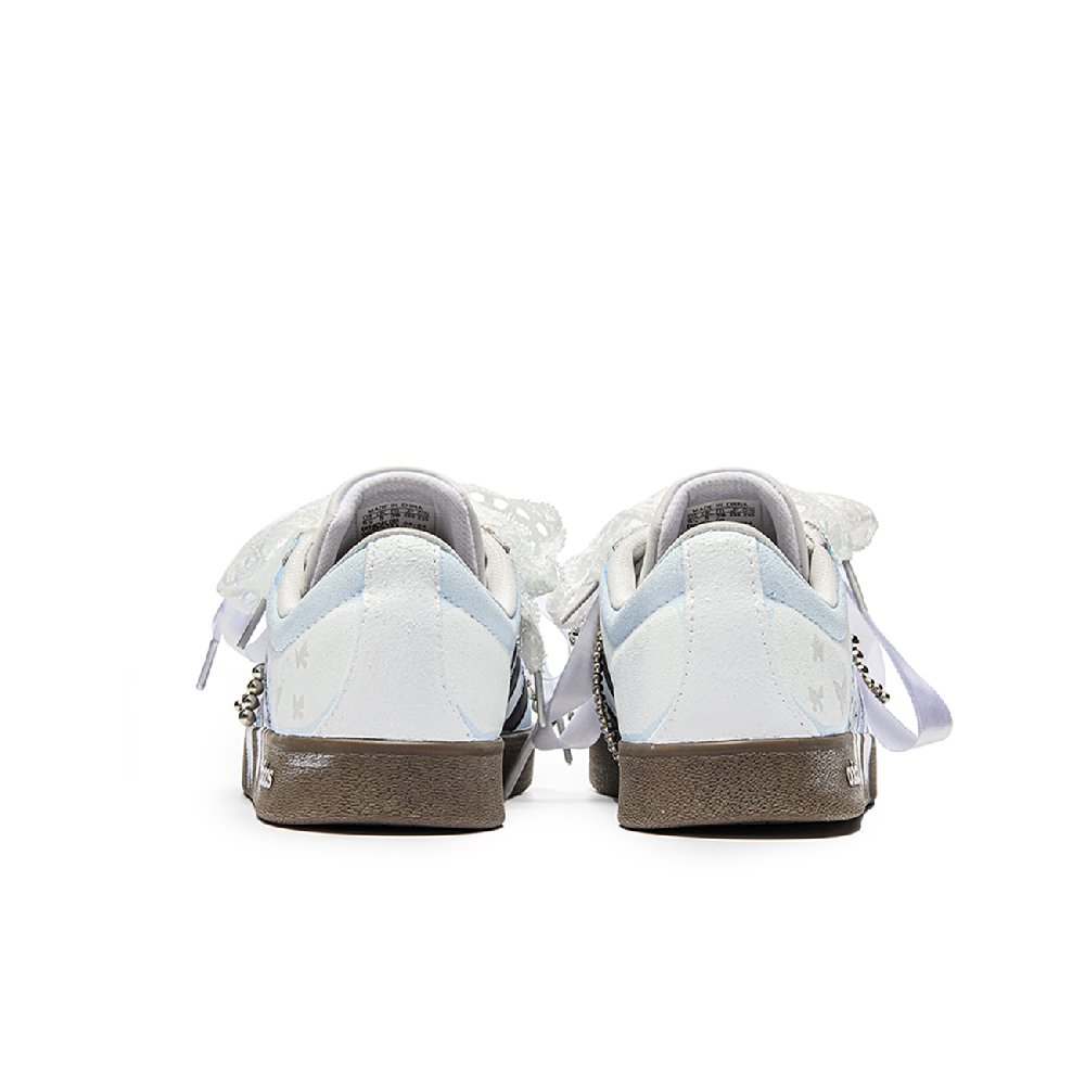 Adidas Neo VL Court 2.0 Butterfly Shock Absorbers Low Top Skateboard Shoes Unisex White Brown