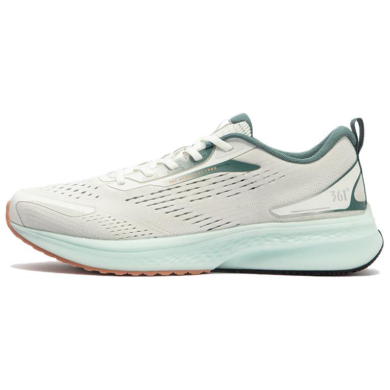 361° Cushioning Wear-Resistant Low-Top Running Shoes Men's White Green