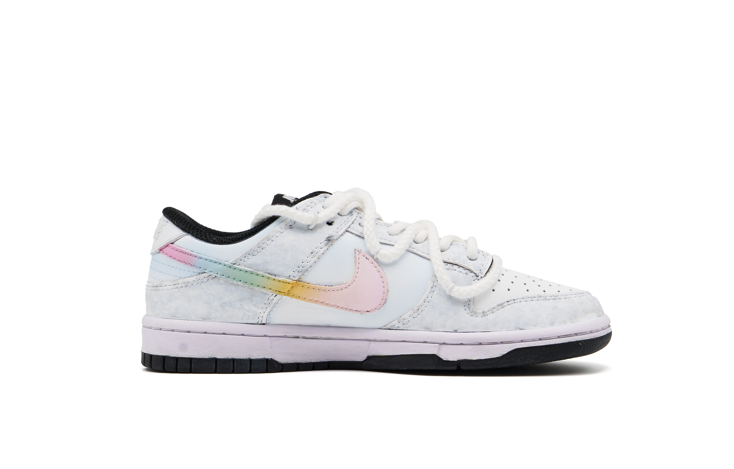Nike Dunk Abrasion Resistant Low top Skateboard Shoes Unisex White Gray купить в интернет-магазине Yoocart с быстрой доставкой по России.