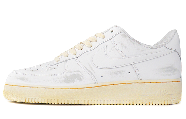 Nike Air Force 1 Air Force 1 Anti Slip Wear Resistant Low Top Skateboard Shoes Women's Yellow White