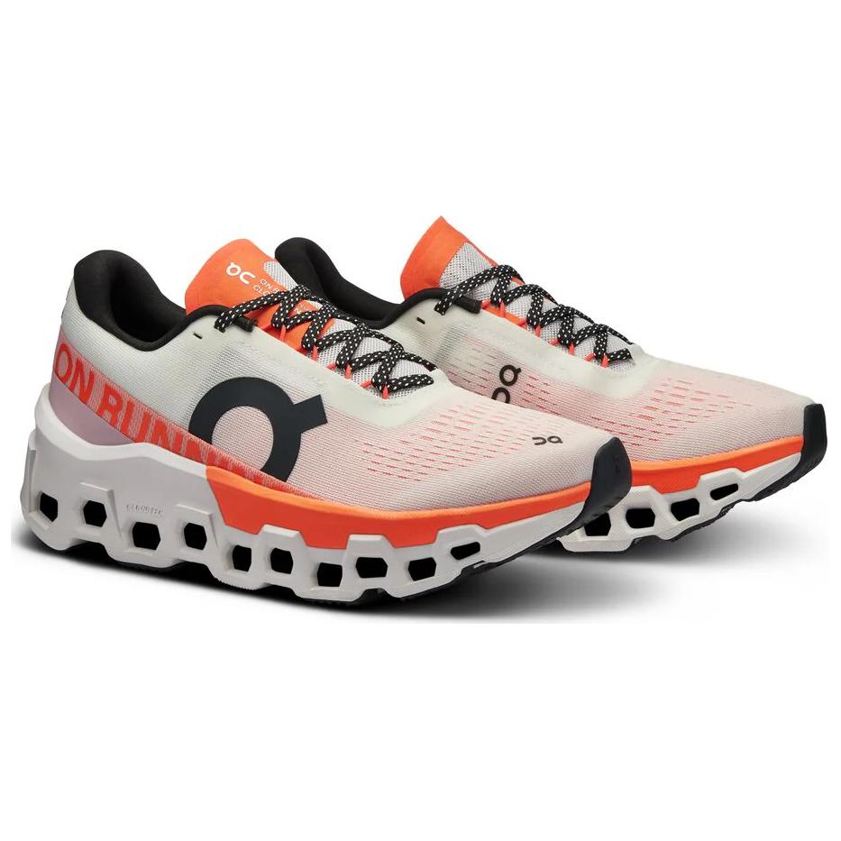 On Running CloudmOnster 2 White Flame Women's