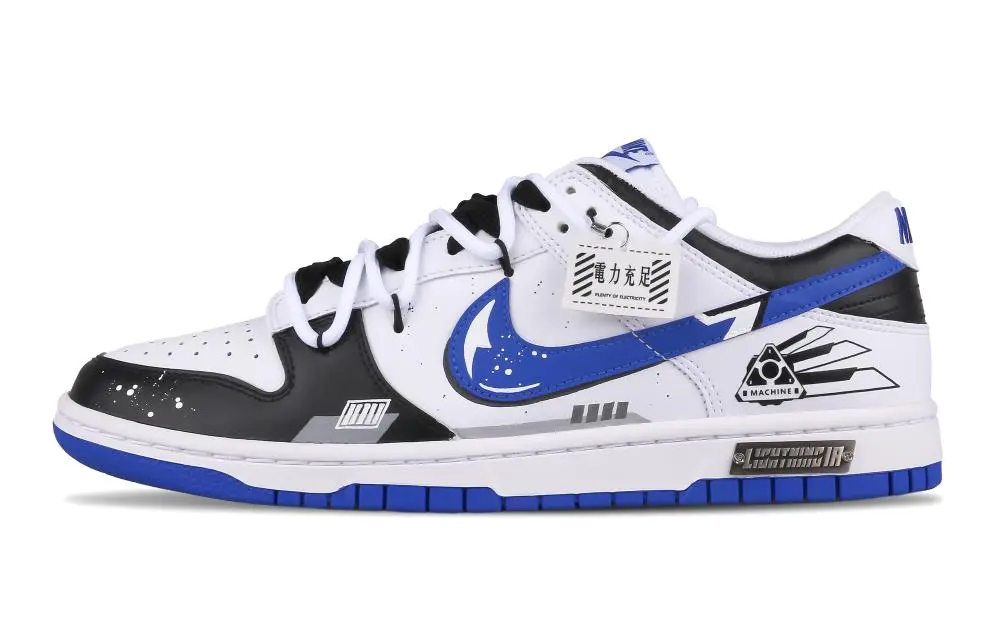 Nike Dunk Town Power Fully Charged Slip-Resistant Cushioning Wear-Resistant Low-Top Skateboard Shoes Men's Blue White