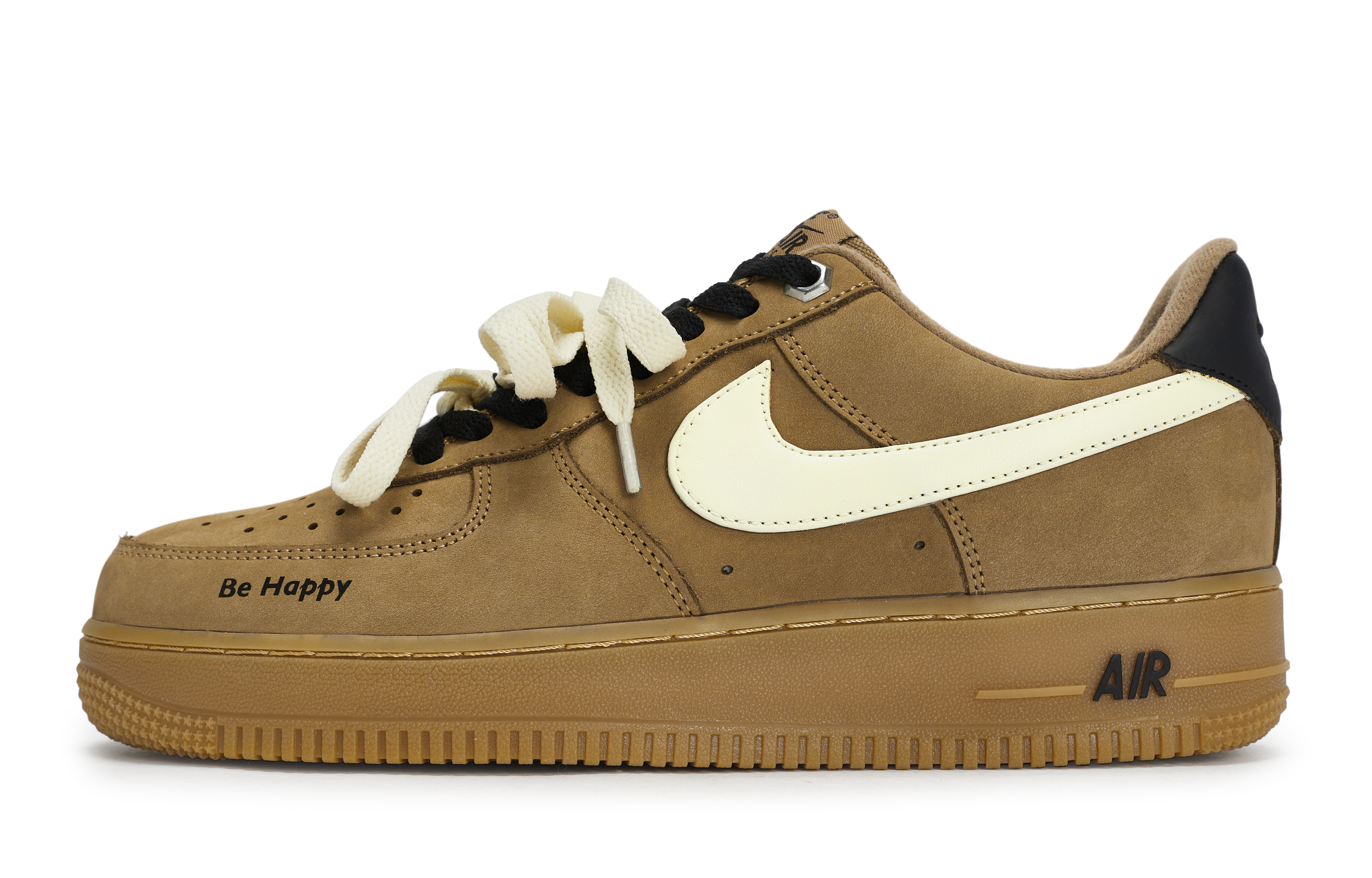 Nike Air Force 1 Skateboard Shoes Unisex Low top Black/White/Wheat купить в интернет-магазине Yoocart с быстрой доставкой по России.