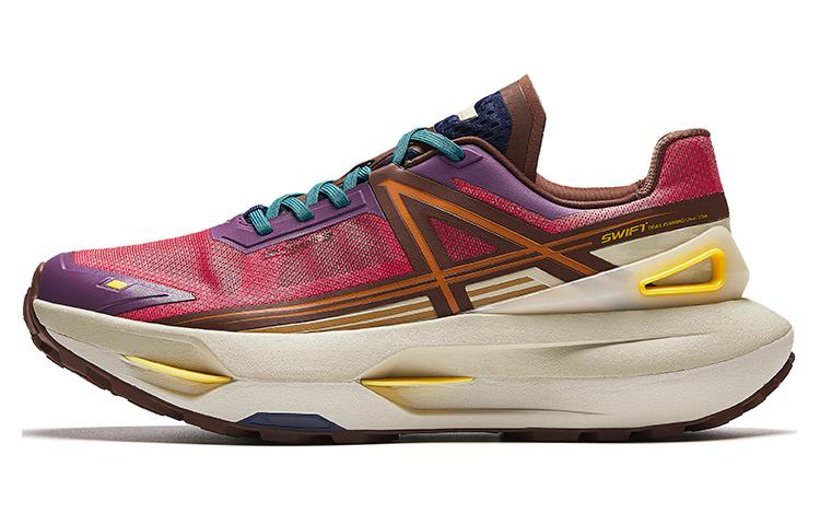 Anta Champion Series Abrasion Resistant Slip Resistant Cushioning Low Top Running Shoes Men's Red Brown