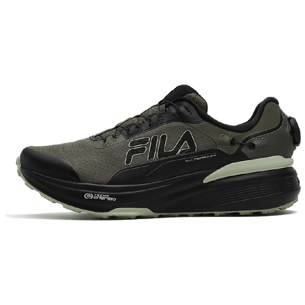 FILA LYNX BOA ATR LEA Cushioned Slip-Resistant Low-Top Running Shoes Men's Fish Gray