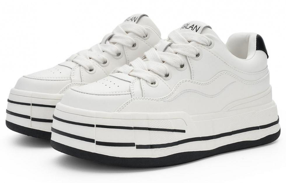 EBLAN Low-Top Casual Shoes Women's Beige Black купить в интернет-магазине Yoocart с быстрой доставкой по России.