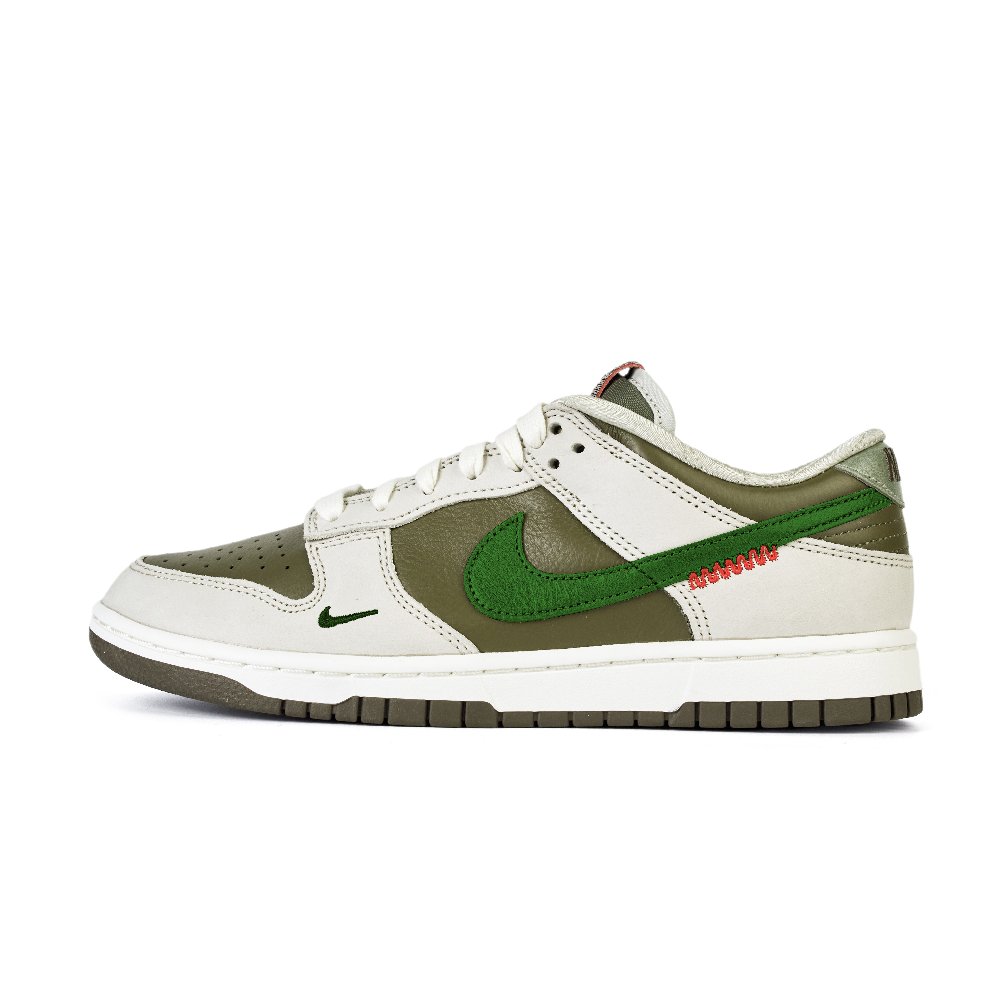 Nike Dunk Anti-Slip Wear-Resistant Low-Top Skateboard Shoes Unisex White Green