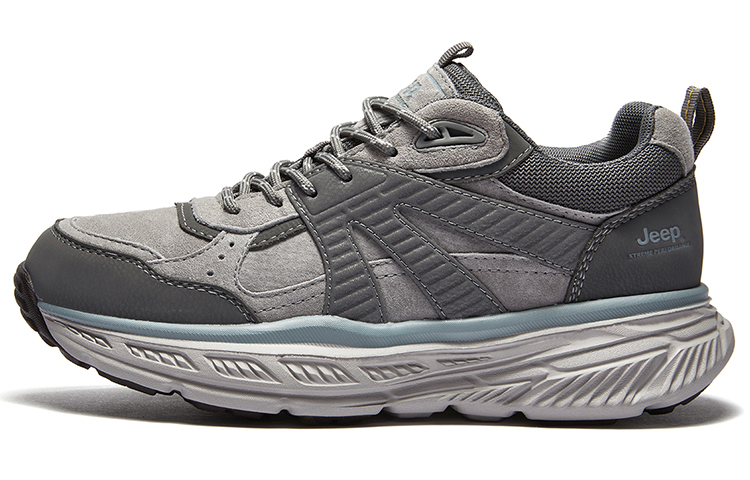 Jeep Abrasion Resistant Low Top Casual Shoes Men's Gray