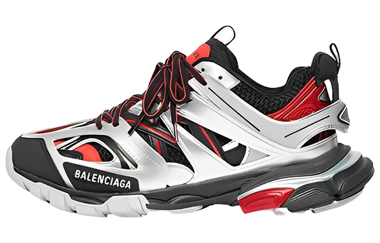 Balenciaga Track Sneaker 'Black Red Silver'