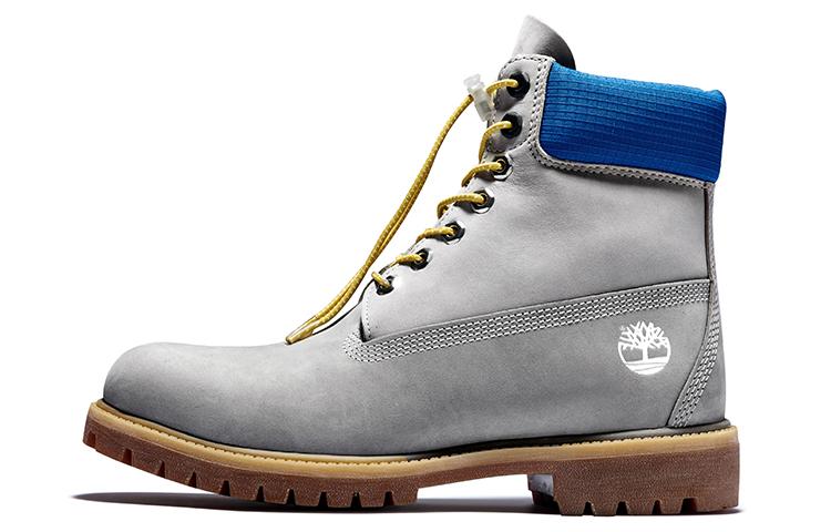 Timberland Premium 6-Inch White Blue Boots