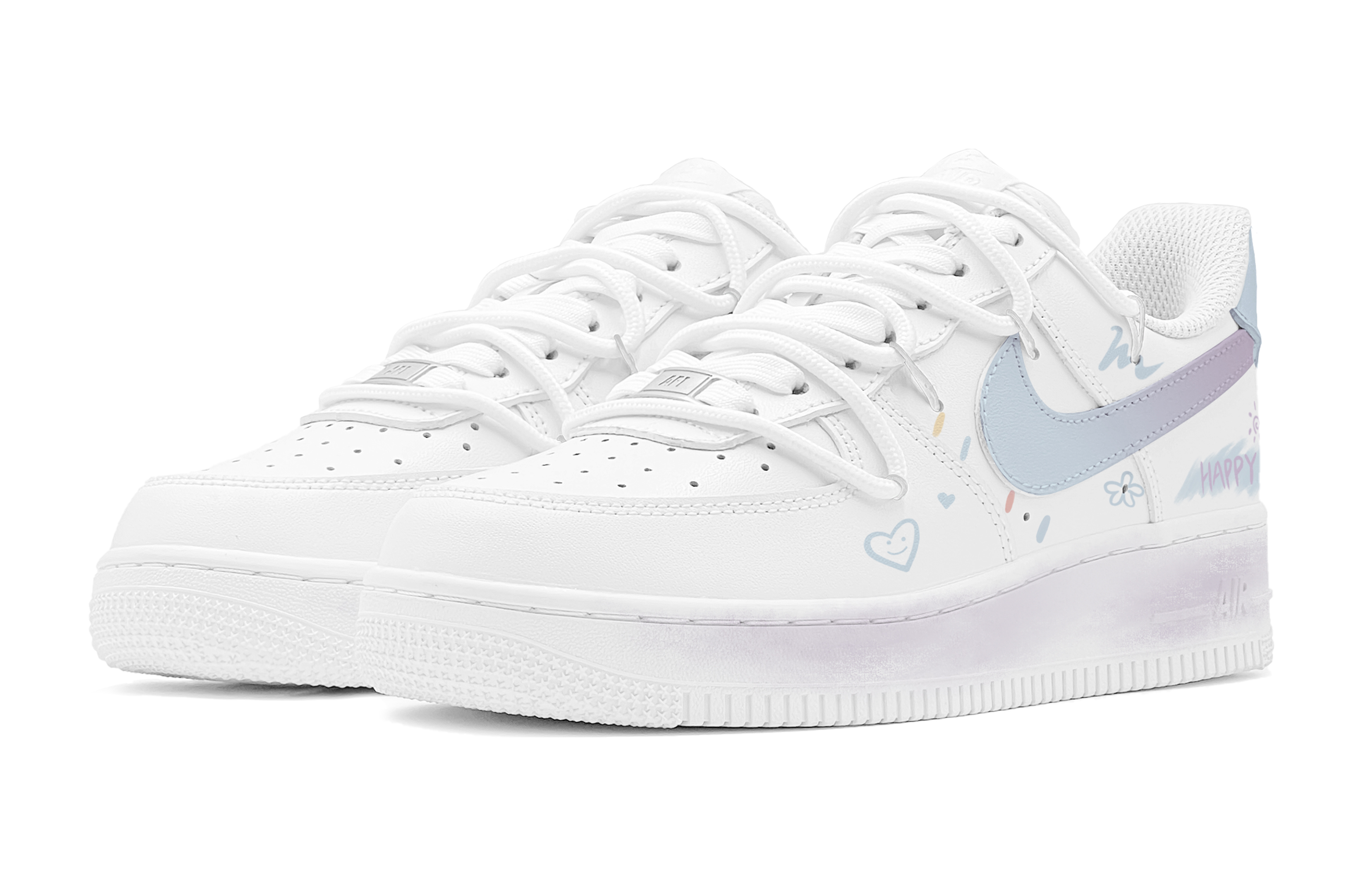 Nike Air Force 1 Low Air Force 1 Low Top Skateboard Shoes Men's Blue White купить в интернет-магазине Yoocart с быстрой доставкой по России.
