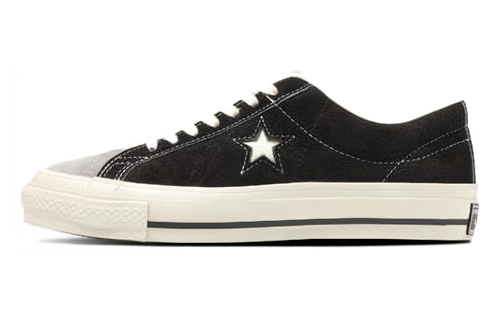 Converse One Star J VTG Durable Breathable Low-Top Canvas Shoes Unisex Black