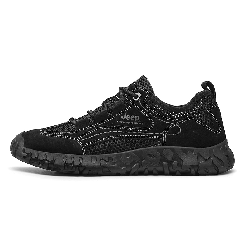 Jeep Wear-Resistant Breathable Slip-Resistant Lightweight Low-Top Casual Shoes Men's Multicolor