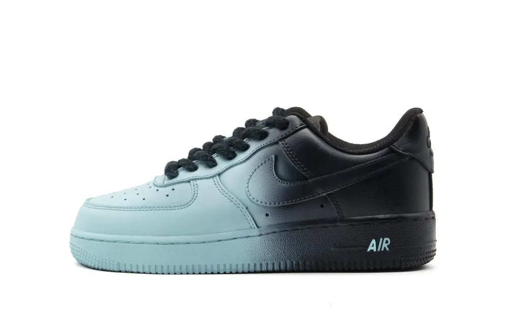 Nike Air Force 1 Abrasion Resistant Height Increasing Low top Skateboard Shoes Unisex Spring Green