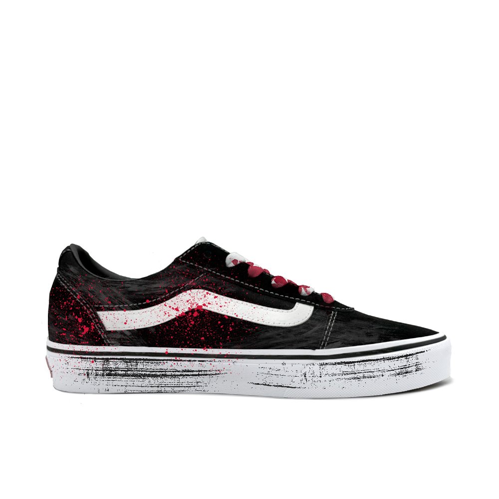 Vans Ward Abrasion Resistant Low Top Skateboard Shoes Women's Red