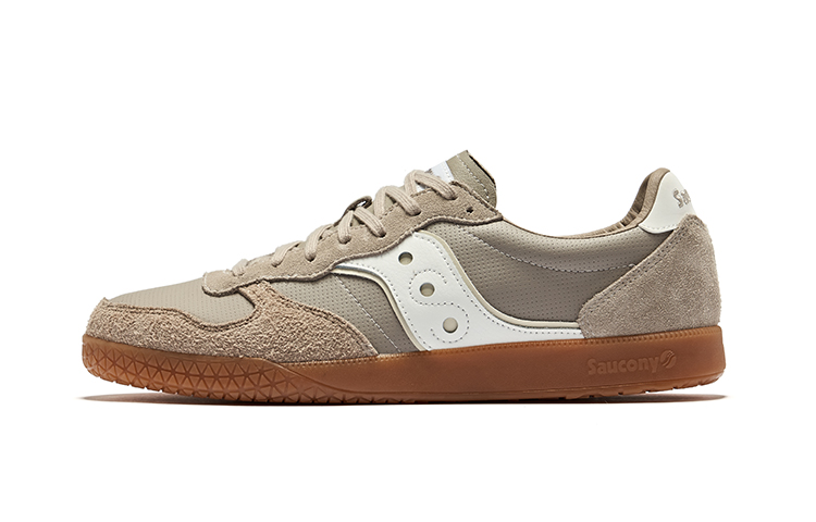 Saucony Bullet Cushioning Coverage Low-Top Casual Running Shoes Unisex Gray White