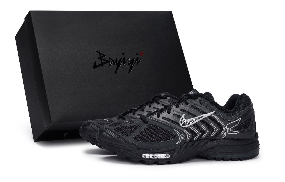 Nike Air Pegasus 2K5 Anti-Slip Wear-Resistant Low-Top Running Shoes Men's Black White