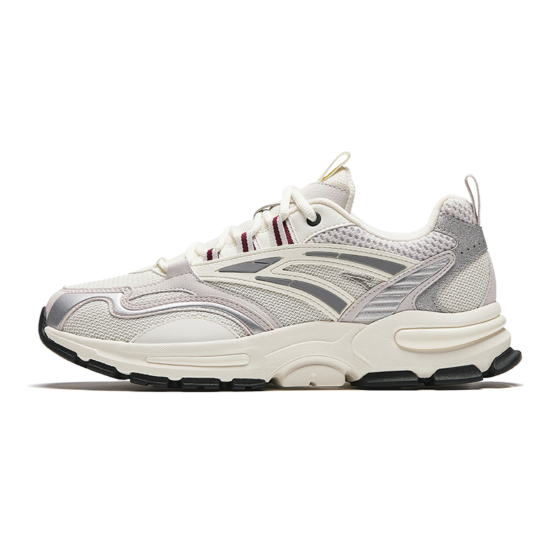 Anta Millennial Cushioning Anti-Slip And Wear-Resistant Low-Top Casual Shoes Men's White Gray Silver