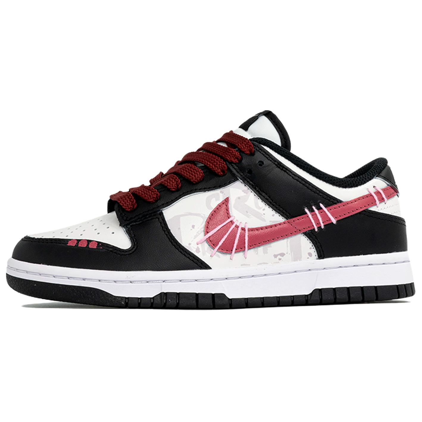 Nike Dunk Wan Hua Nong, Shuai, Shopping Bag Abrasion Resistant Low top Skateboard Shoes Unisex Black White Pink купить в интернет-магазине Yoocart с быстрой доставкой по России.