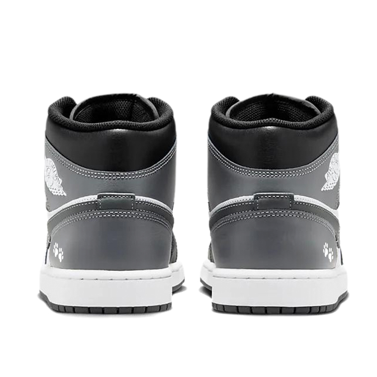 Jordan Air Jordan 1 Anti-Slip Wear-Resistant Mid-Top Vintage Basketball Shoes Unisex Black White купить в интернет-магазине Yoocart с быстрой доставкой по России.