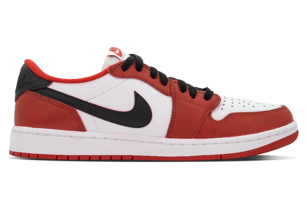 Jordan Air Jordan 1 Vintage Basketball Shoes Unisex Low Top Red/White/Black