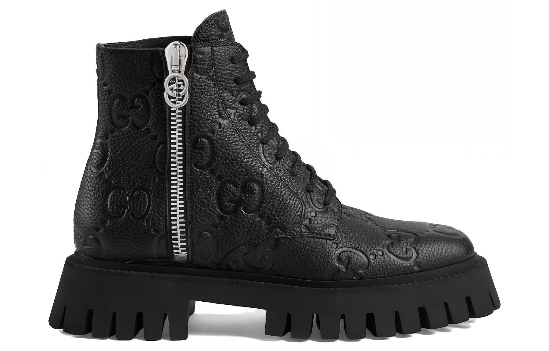 GUCCI GG Ankle Leather Boots купить в интернет-магазине Yoocart с быстрой доставкой по России.