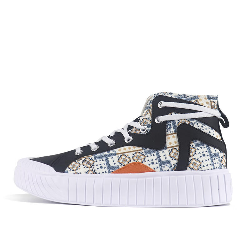 361° Slip Resistant, Abrasion Resistant, Lightweight High Top Skateboard Shoes Women's Black Orange