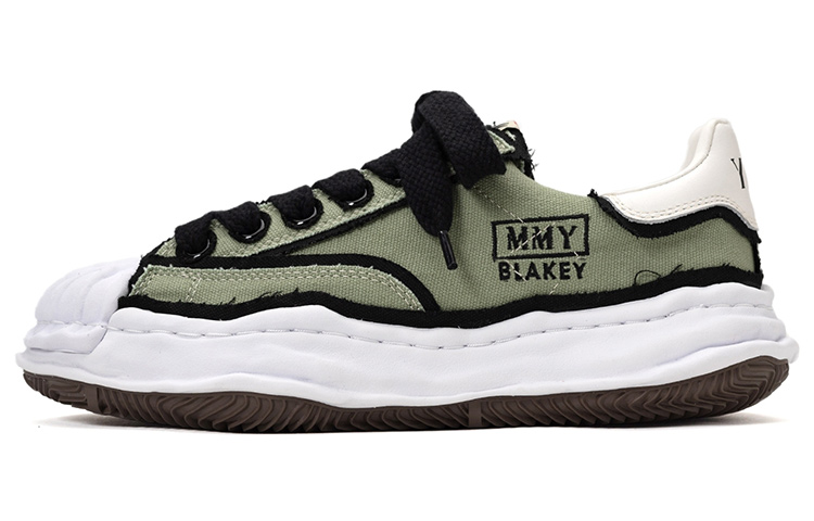 MIHARA YASUHIRO Blakey OG Sole OH Low Top Stylish Skateboarding Shoes Unisex Khaki
