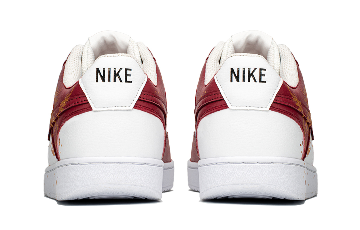 Nike Court Vision 1 Anti-Slip And Wear-Resistant Lightweight Height Increasing Low-Top Skateboard Shoes Men's Red Gold купить в интернет-магазине Yoocart с быстрой доставкой по России.