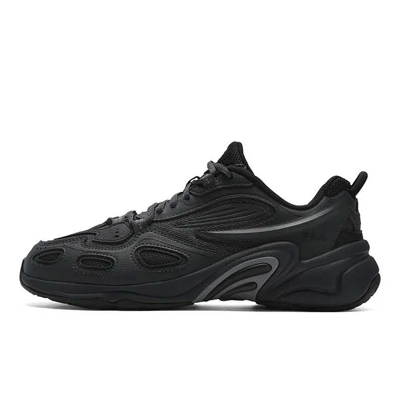 FILA Support Lightweight Low top Casual Shoes Women's Shadow Black Gray