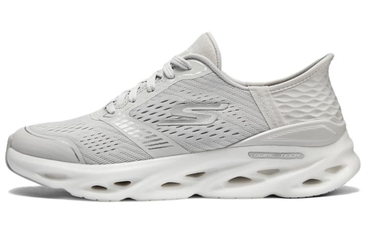 Skechers Cushioning Wear-Resistant Low-Top Running Shoes Women's Gray Silver