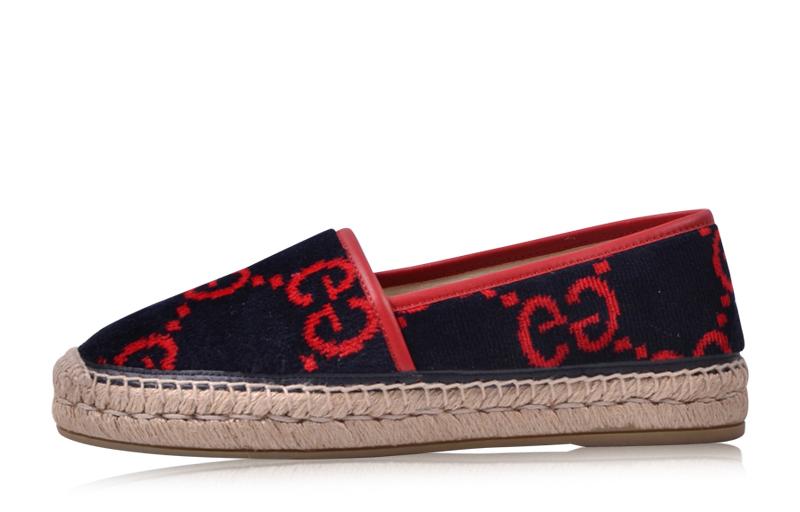 GUCCI Casual Single Shoes Women's Black Red