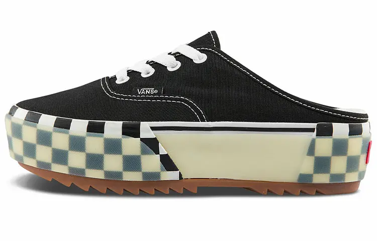 Vans Authentic Mule Stacked 'Black White' Women's