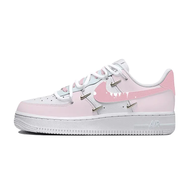 Nike Air Force 1 Slip Resistant Cushioning Low Top Skateboard Shoes Women's Pink