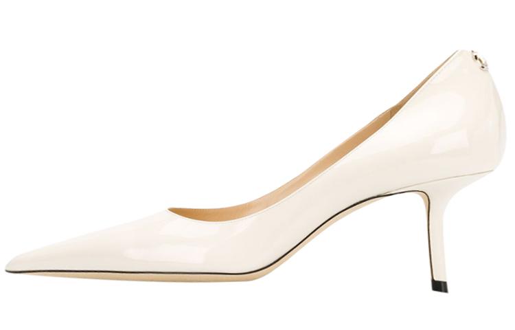 Jimmy Choo LOVE Slim Heel High Heels 6.5cm Women's Ecru
