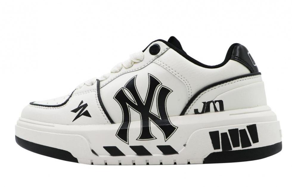 MLB Chunky Liner Wear-Resistant Height Increasing Low-Top Skateboard Shoes Unisex White